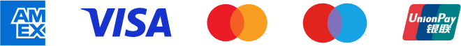 We accept American Express, Visa, Mastercard, Maestro and UnionPay cards.