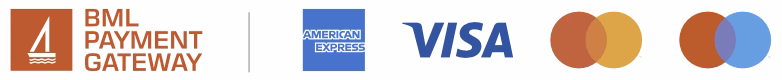 BML Payment Gateway. We accept American Express, Visa, Mastercard and Maestro cards.